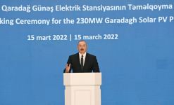 President Ilham Aliyev attends groundbreaking ceremony for Garadagh Solar Power Plant (PHOTO/VIDEO)