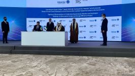 Azerbaijan, UAE’s Masdar company sign several agreements on renewable energy sources (PHOTO)