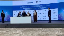 Azerbaijan, UAE’s Masdar company sign several agreements on renewable energy sources (PHOTO)