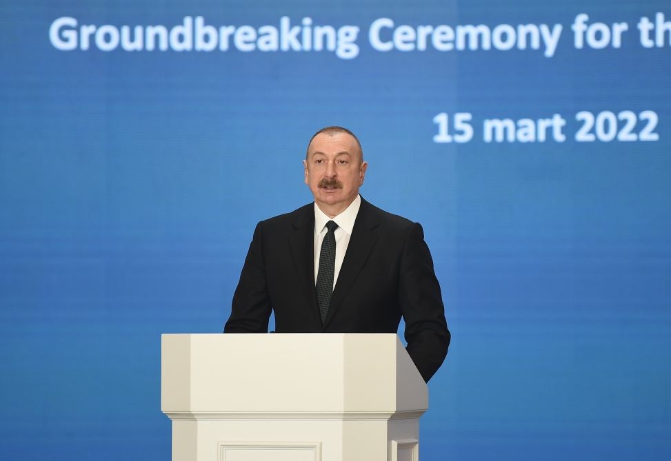 President Ilham Aliyev attends groundbreaking ceremony for Garadagh Solar Power Plant (PHOTO/VIDEO)