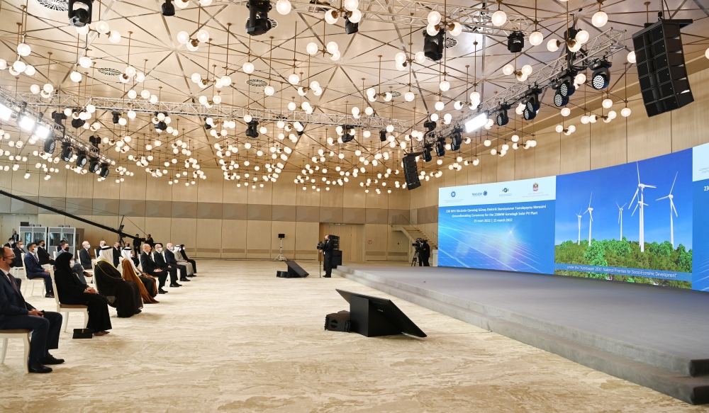 President Ilham Aliyev attends groundbreaking ceremony for Garadagh Solar Power Plant (PHOTO/VIDEO)
