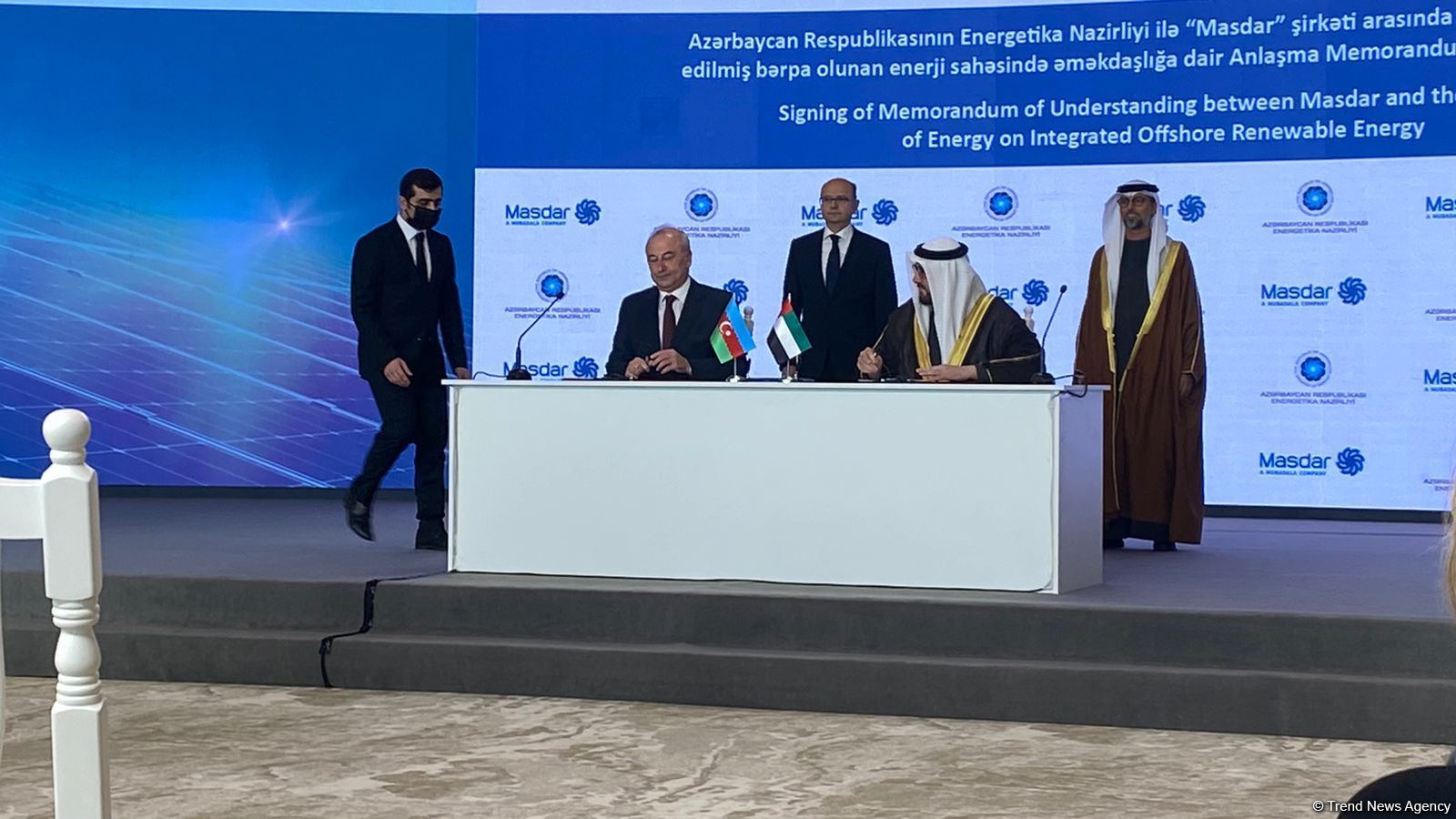 Azerbaijan, UAE’s Masdar company sign several agreements on renewable energy sources (PHOTO)