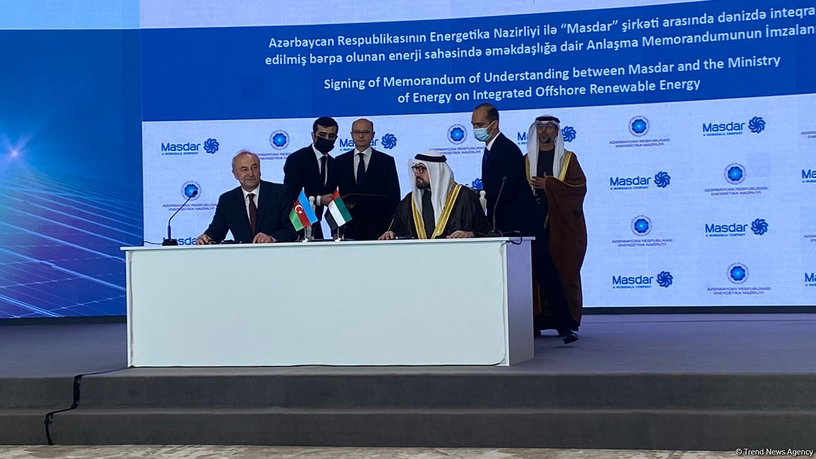 Azerbaijan, UAE’s Masdar company sign several agreements on renewable energy sources (PHOTO)