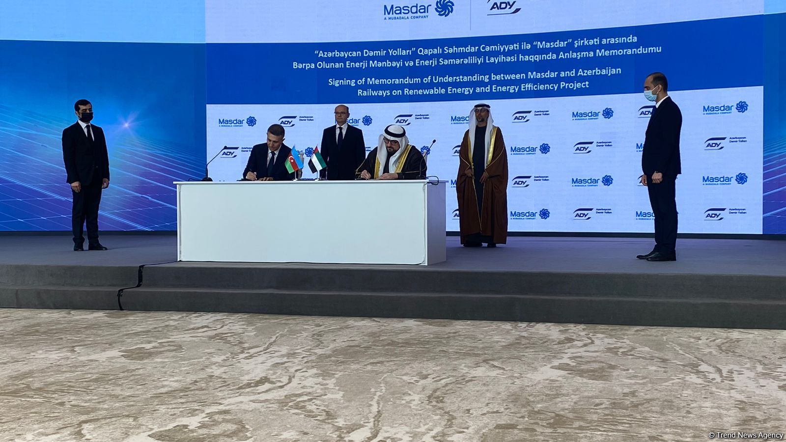 Azerbaijan, UAE’s Masdar company sign several agreements on renewable energy sources (PHOTO)