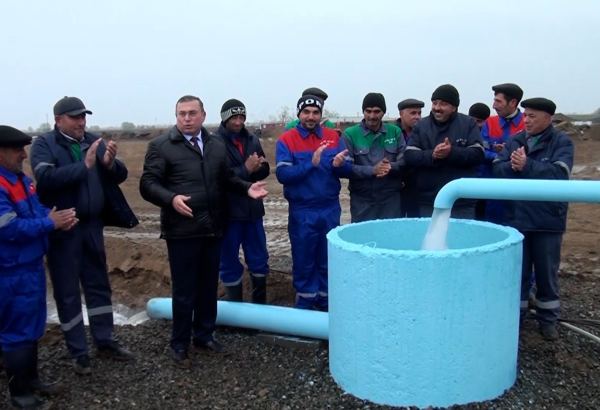 Farmers thank President Ilham Aliyev for artesian wells commissioned in Azerbaijani liberated territories (Trend TV)