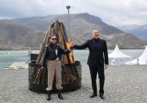 President Ilham Aliyev congratulates Azerbaijani people from Sugovushan (PHOTO/VIDEO)