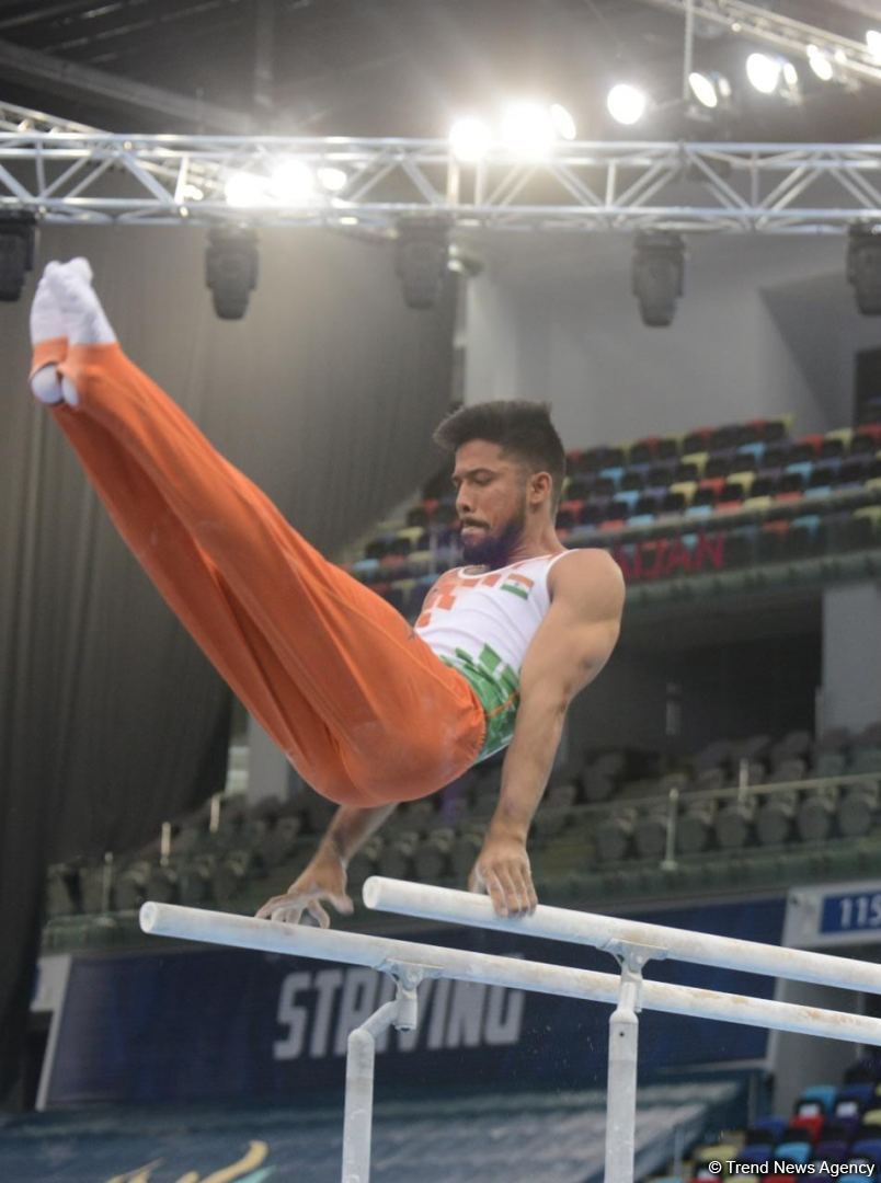 First day of FIG Artistic Gymnastics Apparatus World Cup starts in Baku (PHOTO)