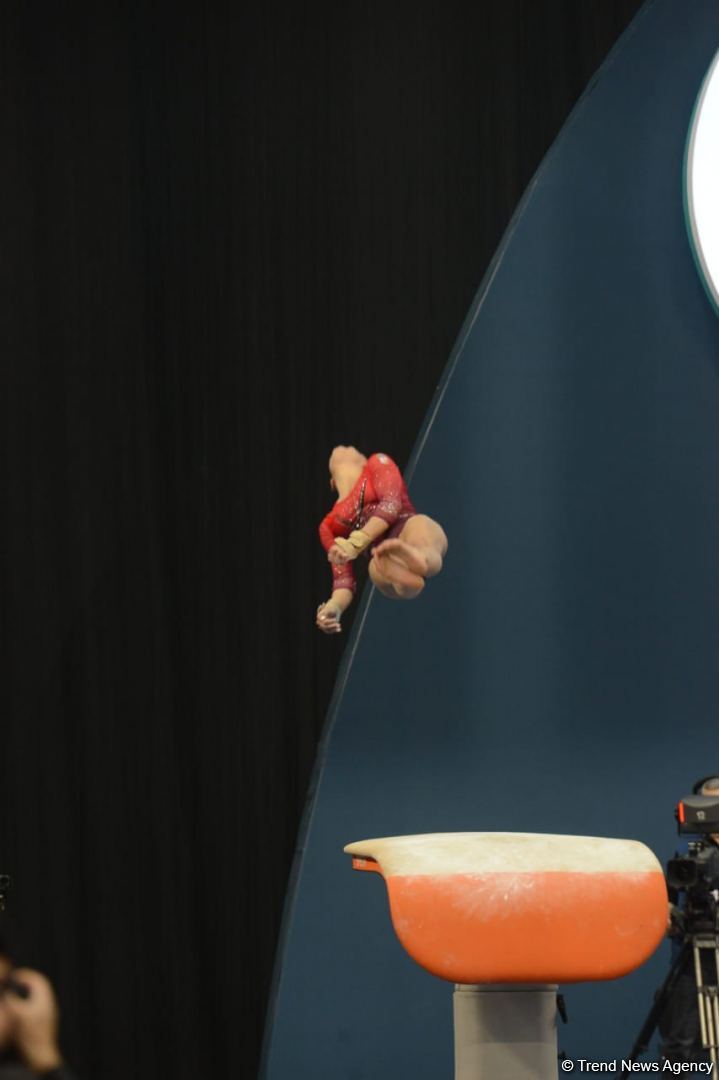 First day of FIG Artistic Gymnastics Apparatus World Cup starts in Baku (PHOTO)