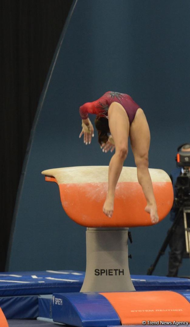 First day of FIG Artistic Gymnastics Apparatus World Cup starts in Baku (PHOTO)