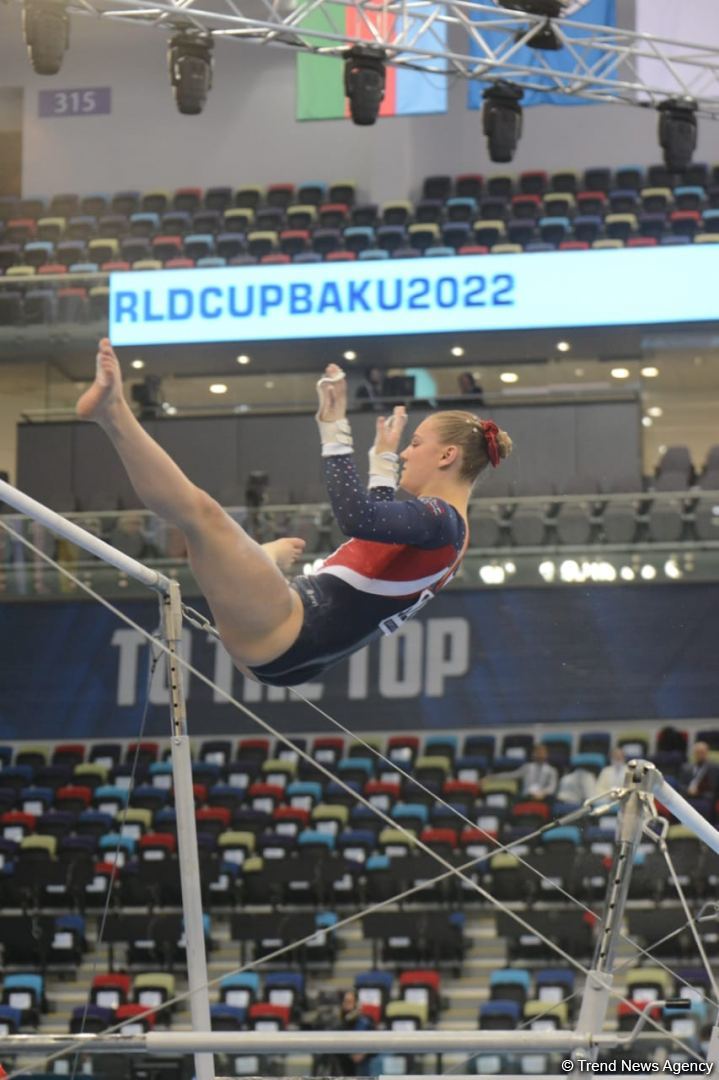 First day of FIG Artistic Gymnastics Apparatus World Cup starts in Baku (PHOTO)