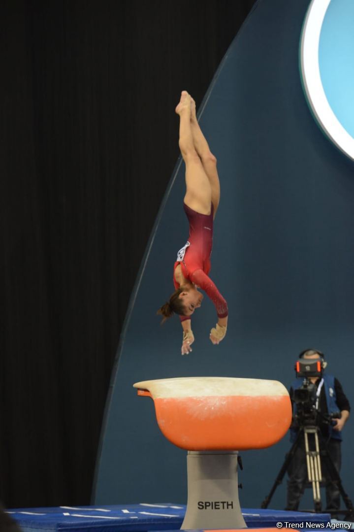First day of FIG Artistic Gymnastics Apparatus World Cup starts in Baku (PHOTO)