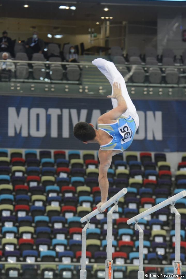 First day of FIG Artistic Gymnastics Apparatus World Cup starts in Baku (PHOTO)