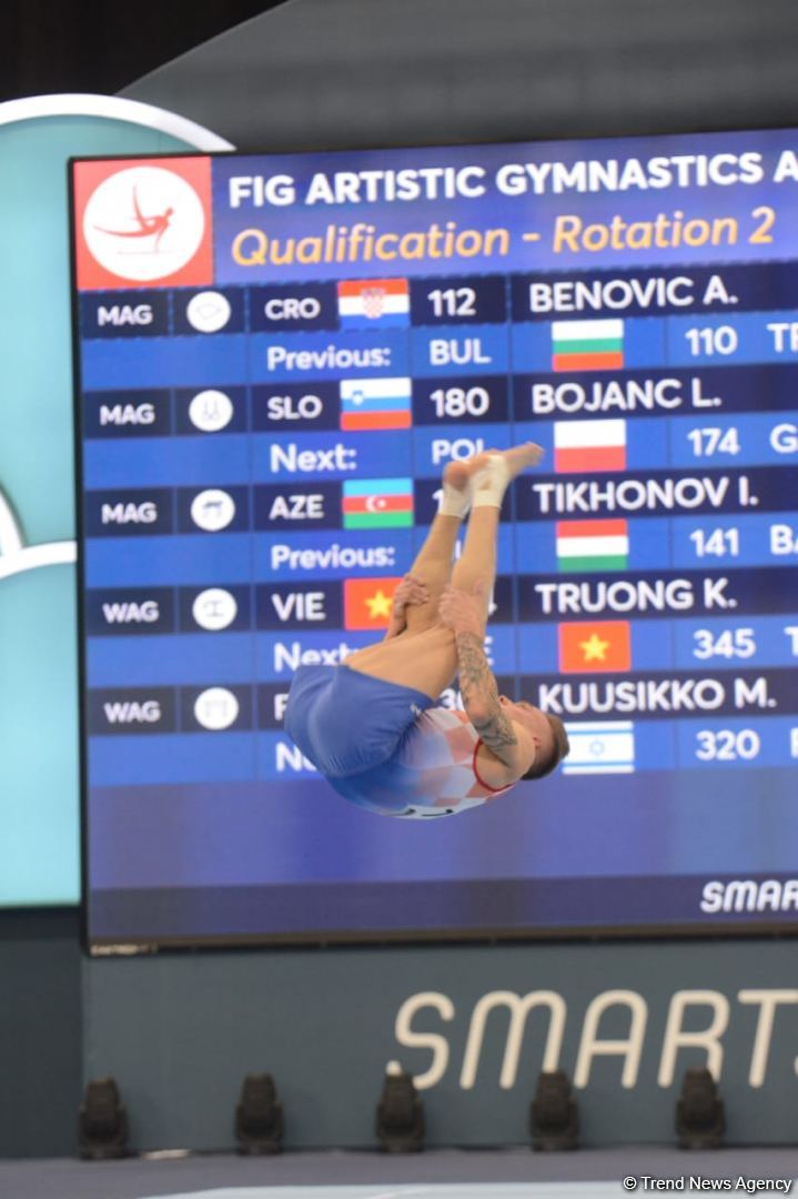 First day of FIG Artistic Gymnastics Apparatus World Cup starts in Baku (PHOTO)
