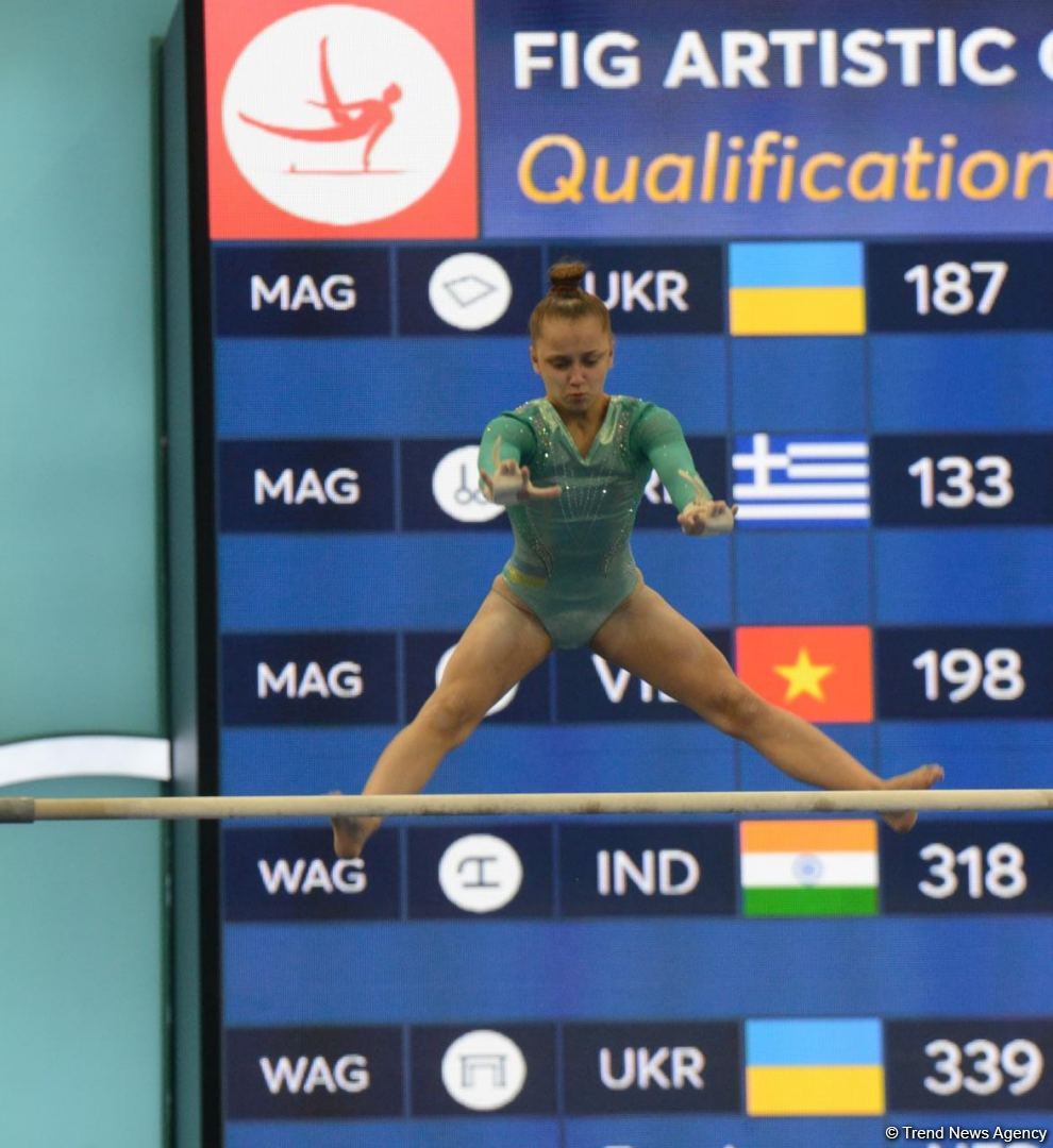 First day of FIG Artistic Gymnastics Apparatus World Cup starts in Baku (PHOTO)