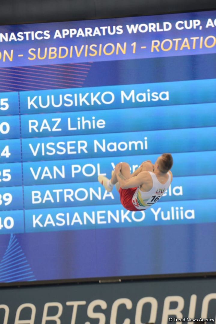 First day of FIG Artistic Gymnastics Apparatus World Cup starts in Baku (PHOTO)