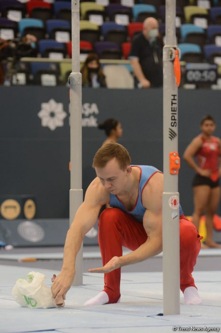 First day of FIG Artistic Gymnastics Apparatus World Cup starts in Baku (PHOTO)