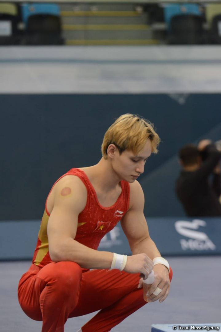 First day of FIG Artistic Gymnastics Apparatus World Cup starts in Baku (PHOTO)