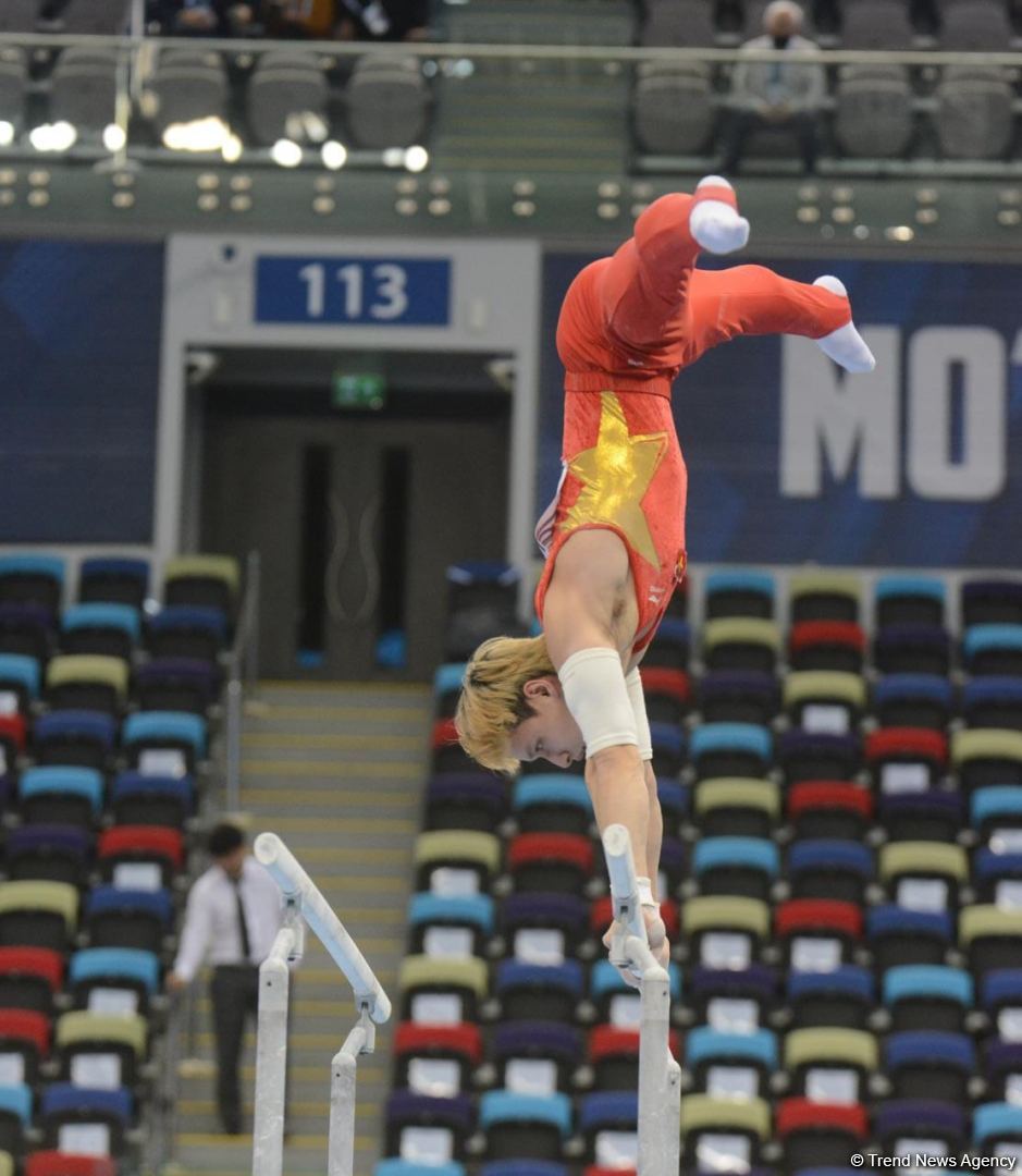 First day of FIG Artistic Gymnastics Apparatus World Cup starts in Baku (PHOTO)