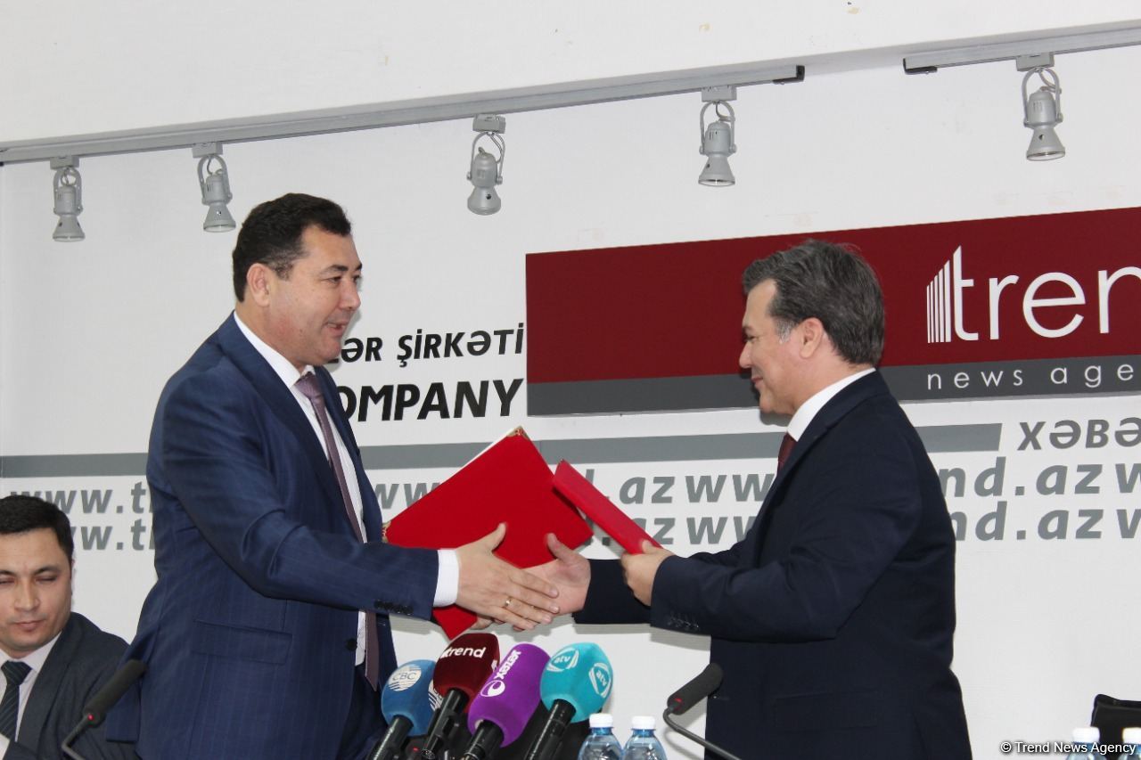 Azerbaijan's Trend, Uzbekistan's UZA news agencies sign memorandum of understanding (PHOTO/VIDEO)