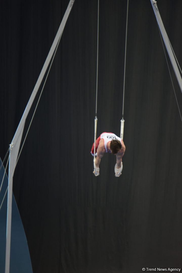 Azerbaijani gymnast wins bronze medal for ring exercises at FIG World Cup  (PHOTO)