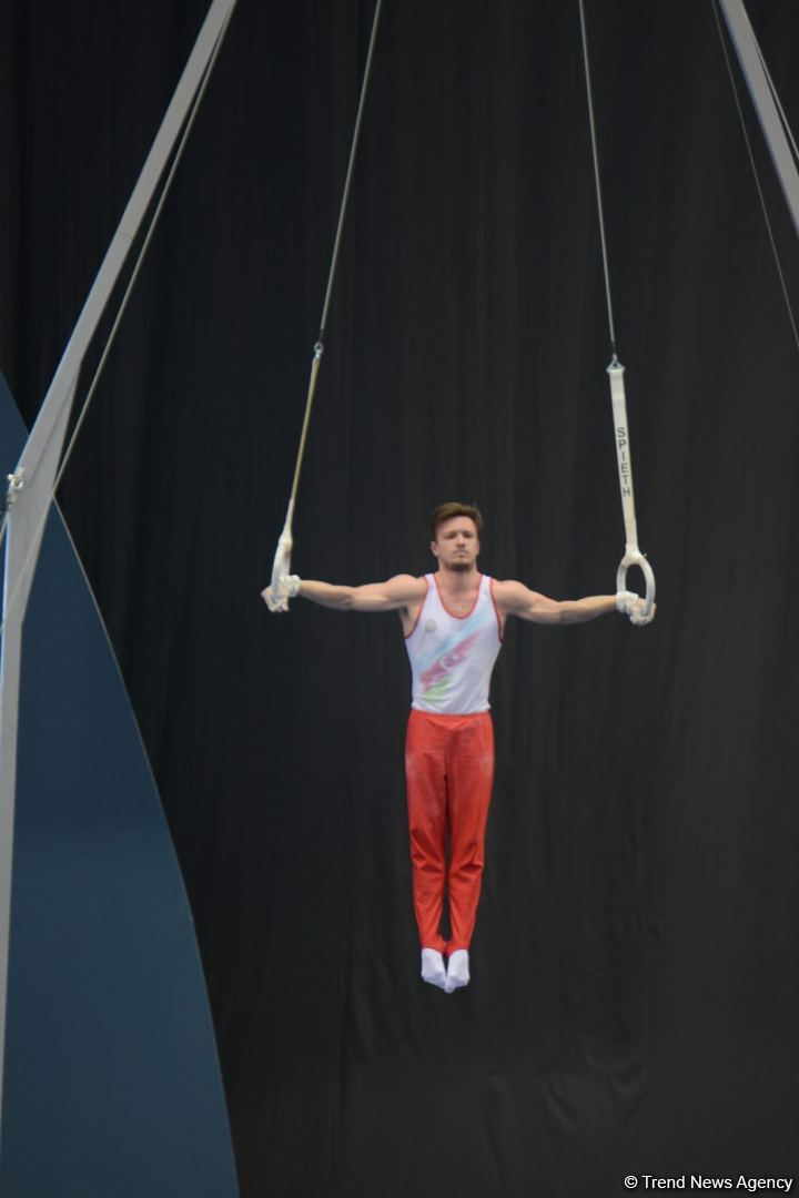 Azerbaijani gymnast wins bronze medal for ring exercises at FIG World Cup  (PHOTO)