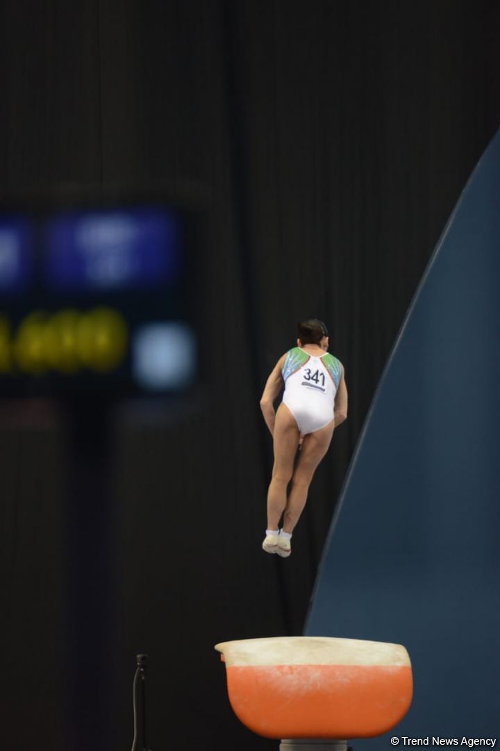 Uzbek gymnast grabs gold in vault at FIG World Cup in Baku (PHOTO)