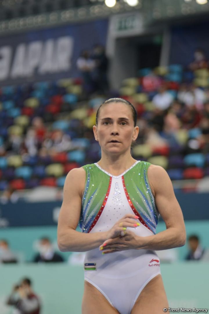 Uzbek gymnast grabs gold in vault at FIG World Cup in Baku (PHOTO)