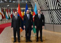 Meeting of President Ilham Aliyev with President of European Council and Prime Minister of Armenia in format of working dinner was held in Brussels (PHOTO/VIDEO)
