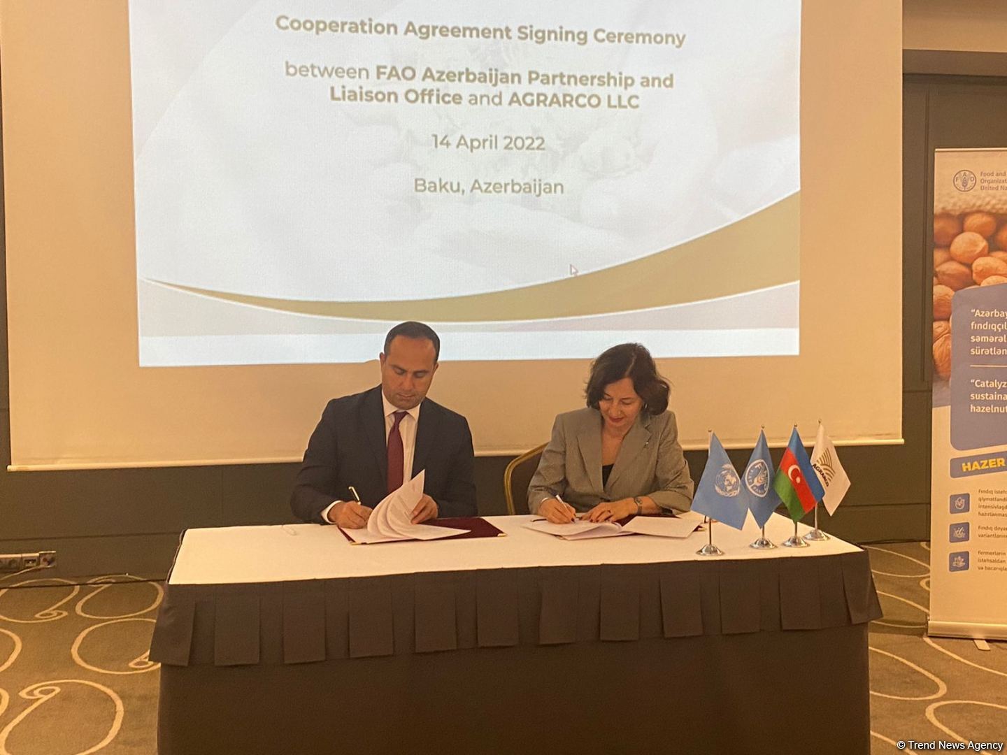 FAO and Azerbaijan’s Agrarco LLC sign agreements on cooperation and coordination of activities (PHOTO)