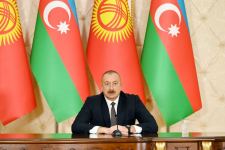 Presidents of Azerbaijan, Kyrgyzstan make press statements (PHOTO/VIDEO)