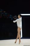 Azerbaijani athlete leading in ball exercises at FIG Rhythmic Gymnastics World Cup in Baku (PHOTO)