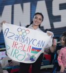 Azerbaijani athlete leading in ball exercises at FIG Rhythmic Gymnastics World Cup in Baku (PHOTO)