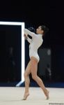 Azerbaijani athlete leading in ball exercises at FIG Rhythmic Gymnastics World Cup in Baku (PHOTO)