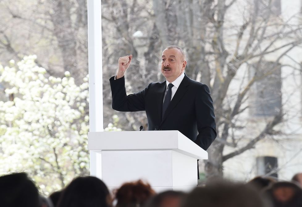 President Ilham Aliyev makes a speech at 5th Congress of World Azerbaijanis in Shusha (PHOTO/VIDEO)