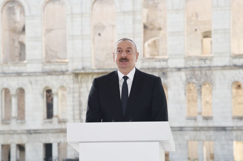 President Ilham Aliyev makes a speech at 5th Congress of World Azerbaijanis in Shusha (PHOTO/VIDEO)