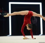 Azerbaijani athletes present program with clubs at 9th FIG World Cup in Baku (PHOTO)