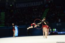 Azerbaijani team takes first place in group exercises with five hoops at World Cup in Baku (PHOTO)