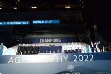 Baku hosts awards ceremony for winners and prize-winners of FIG Rhythmic Gymnastics World Cup (PHOTO)