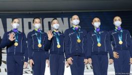 Baku hosts awards ceremony for winners and prize-winners of FIG Rhythmic Gymnastics World Cup (PHOTO)