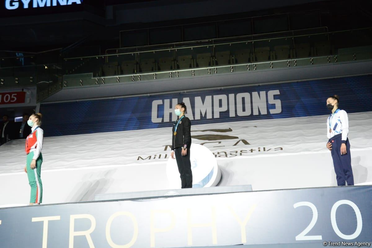 Baku hosts awards ceremony for winners and prize-winners of FIG Rhythmic Gymnastics World Cup (PHOTO)