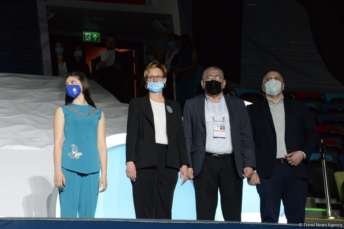 Baku hosts awards ceremony for winners and prize-winners of FIG Rhythmic Gymnastics World Cup (PHOTO)