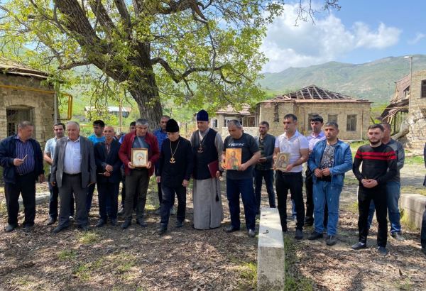 Representatives of Azerbaijan’s Albanian-Udi Christian Religious Community visit Azerbaijan’s Hadrut (ФОТО)