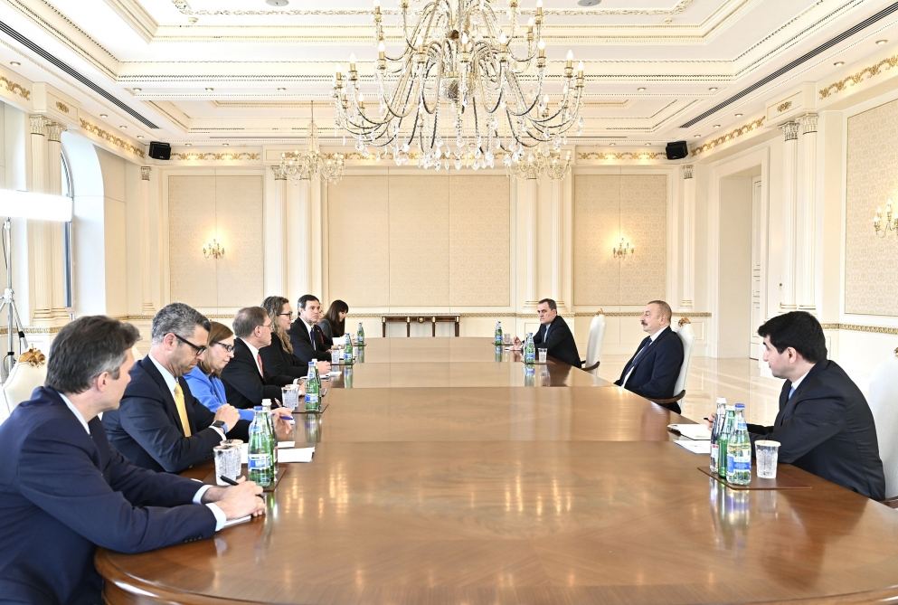 President Ilham Aliyev receives delegation led by US Deputy Assistant Secretary of State (VIDEO)