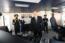President Ilham Aliyev attends ceremony to launch “Zarifa Aliyeva” ferry boat (PHOTO/VIDEO)