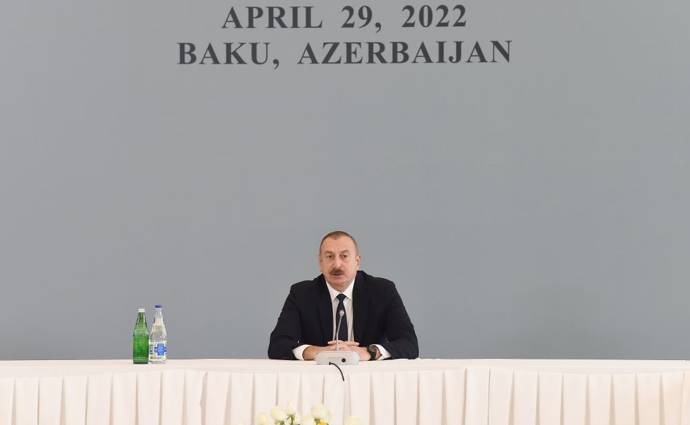 President Ilham Aliyev attends conference under the motto “South Caucasus: Development and Cooperation” (PHOTO/VIDEO)