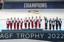 Award ceremony held for winners of 27th Baku Rhythmic Gymnastics Championship among teams in group exercises (PHOTO)