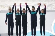 Award ceremony held for winners of 27th Baku Rhythmic Gymnastics Championship among teams in group exercises (PHOTO)