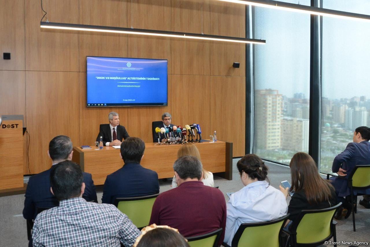 Azerbaijani Labor Ministry launches Labor Relations and Employment subsystem (PHOTO)