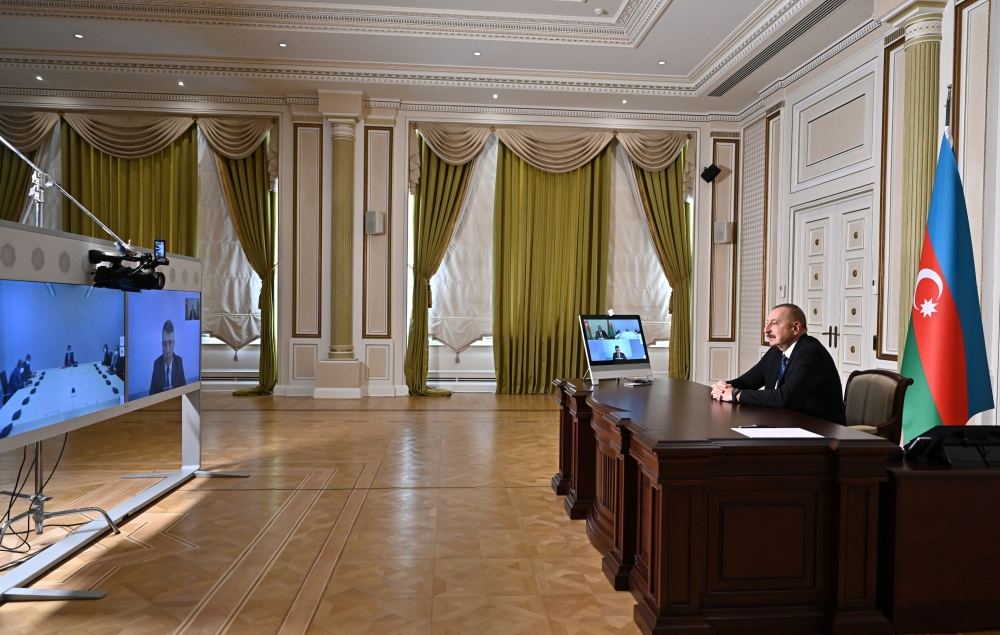 President Ilham Aliyev receives in video format Director-General of UN Food and Agriculture Organization (PHOTO/VIDEO)