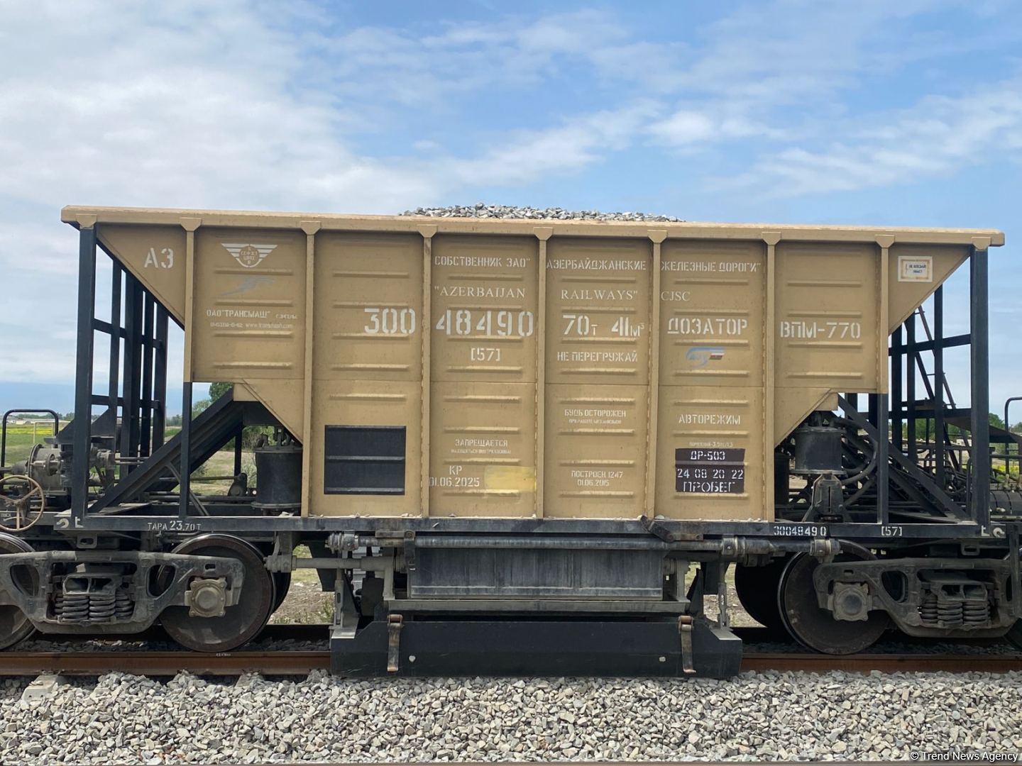 Azerbaijan Railways shares data on level of activity on construction of Barda-Aghdam railway (PHOTO)